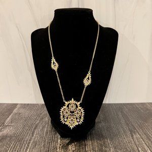 Unique gold tone necklace from Banana Republic